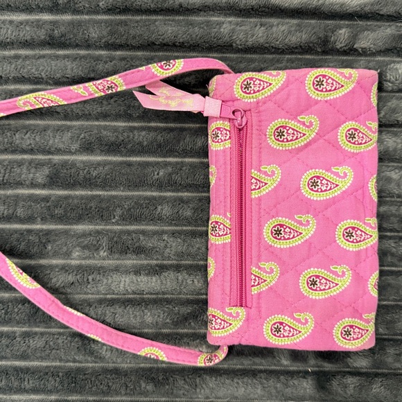 Pink Vera Bradley Paisley Crossbody Bag - Picture 2 of 3
